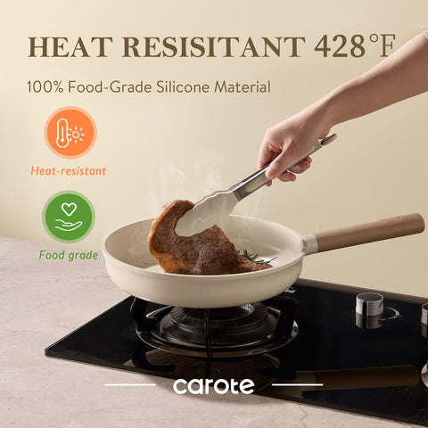 CAROTE slip-resistant handle ensures a secure grip during busy cooking