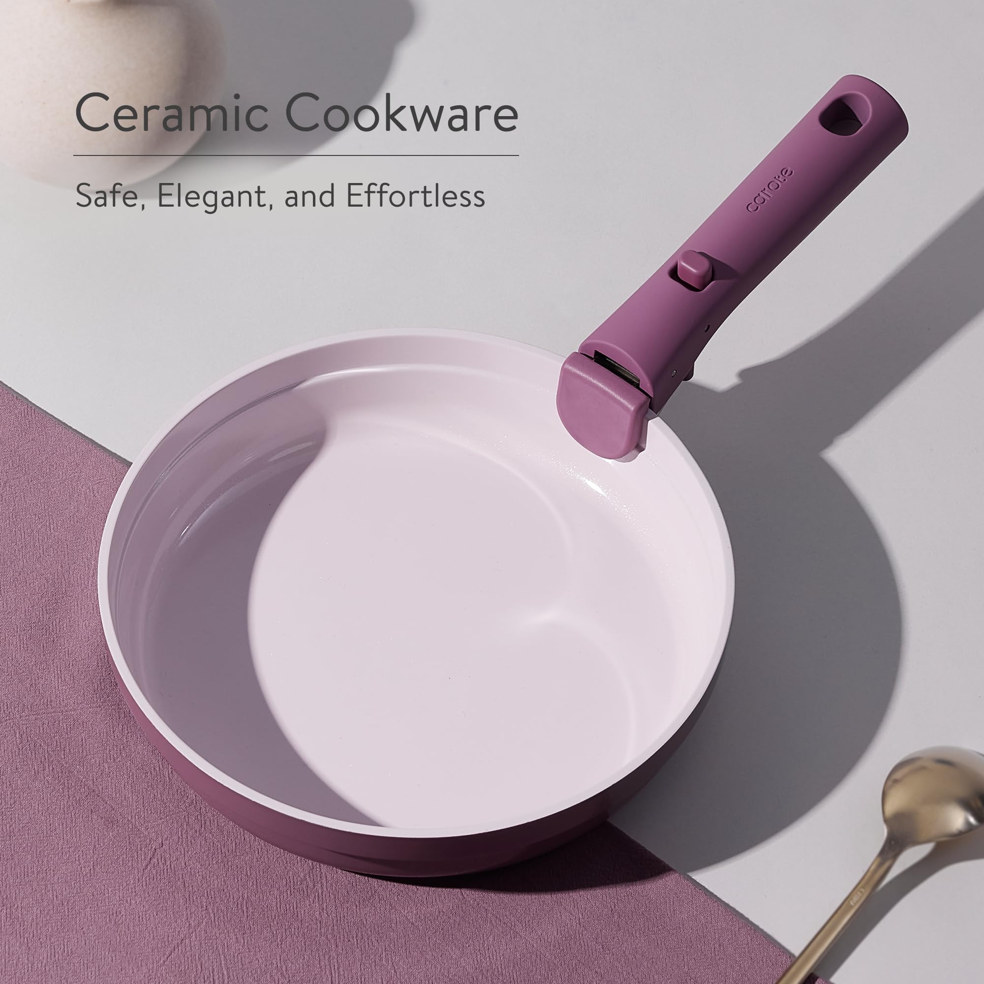 CAROTE ultra-nonstick coating supports healthy frying with less oil and quick release