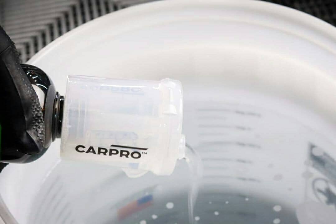 CARPRO Measure in-use setup demonstrates quick dilution and controlled pouring.