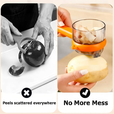 Carrie Rowe easy-clean peeler cleans quickly under running water.