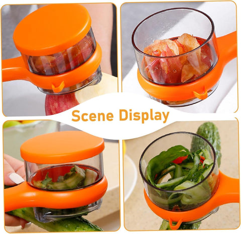 Carrie Rowe ergonomic grip peeler offers comfortable, precise control.