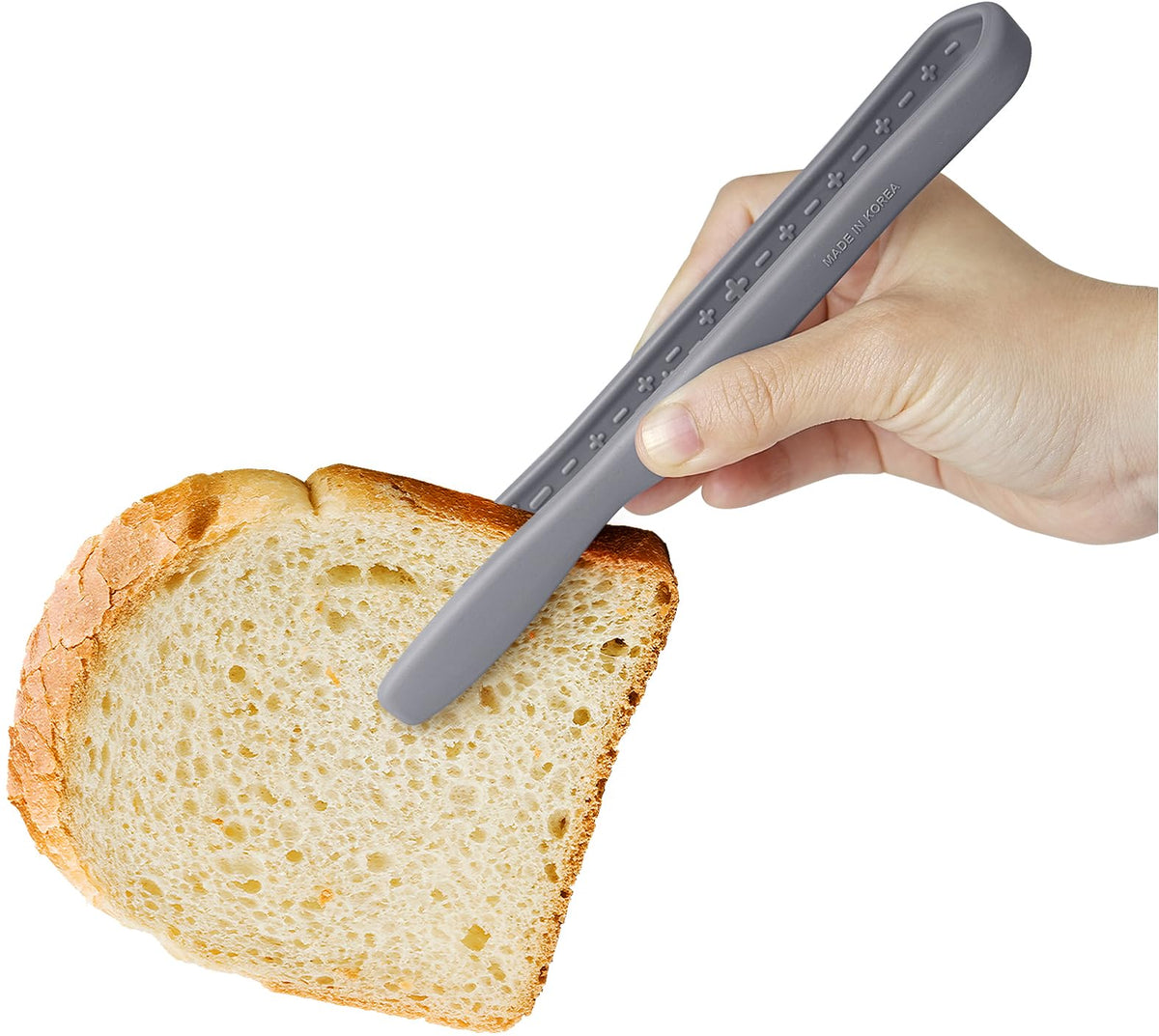 Carrotez mini silicone toaster tongs anti-slip grip for safe toasting.