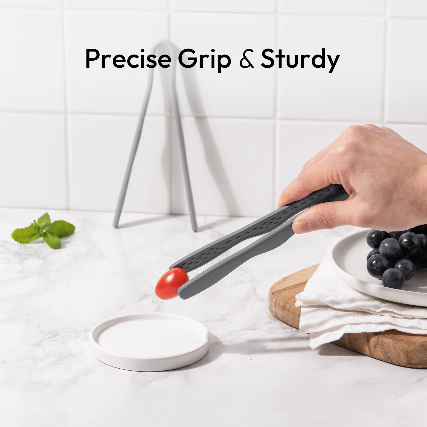 Carrotez mini silicone toaster tongs Made in Korea quality and durability.