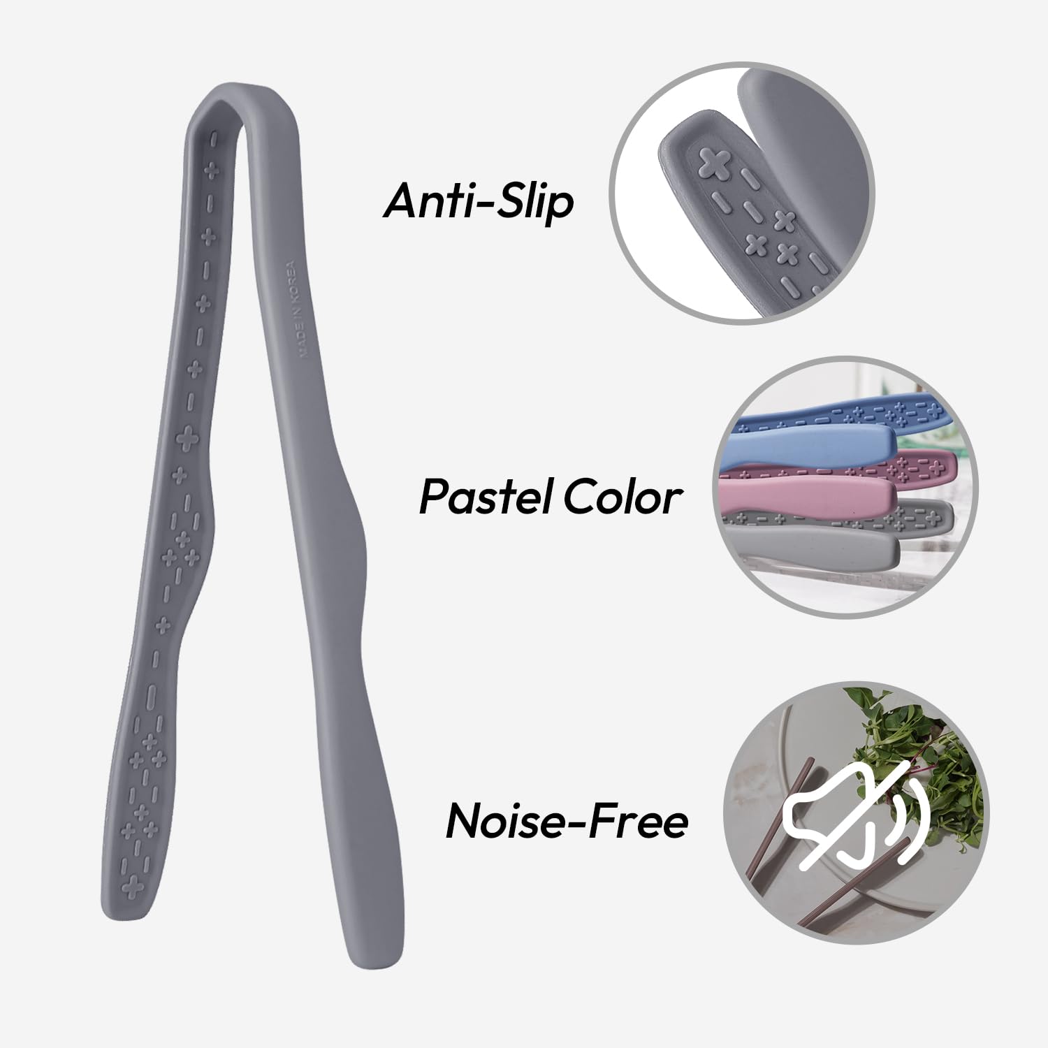 Carrotez mini silicone toaster tongs non-scratch design protects cookware.