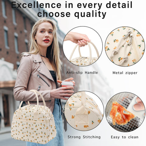 Carry bloom durable zippers ensure smooth closure and lasting use.