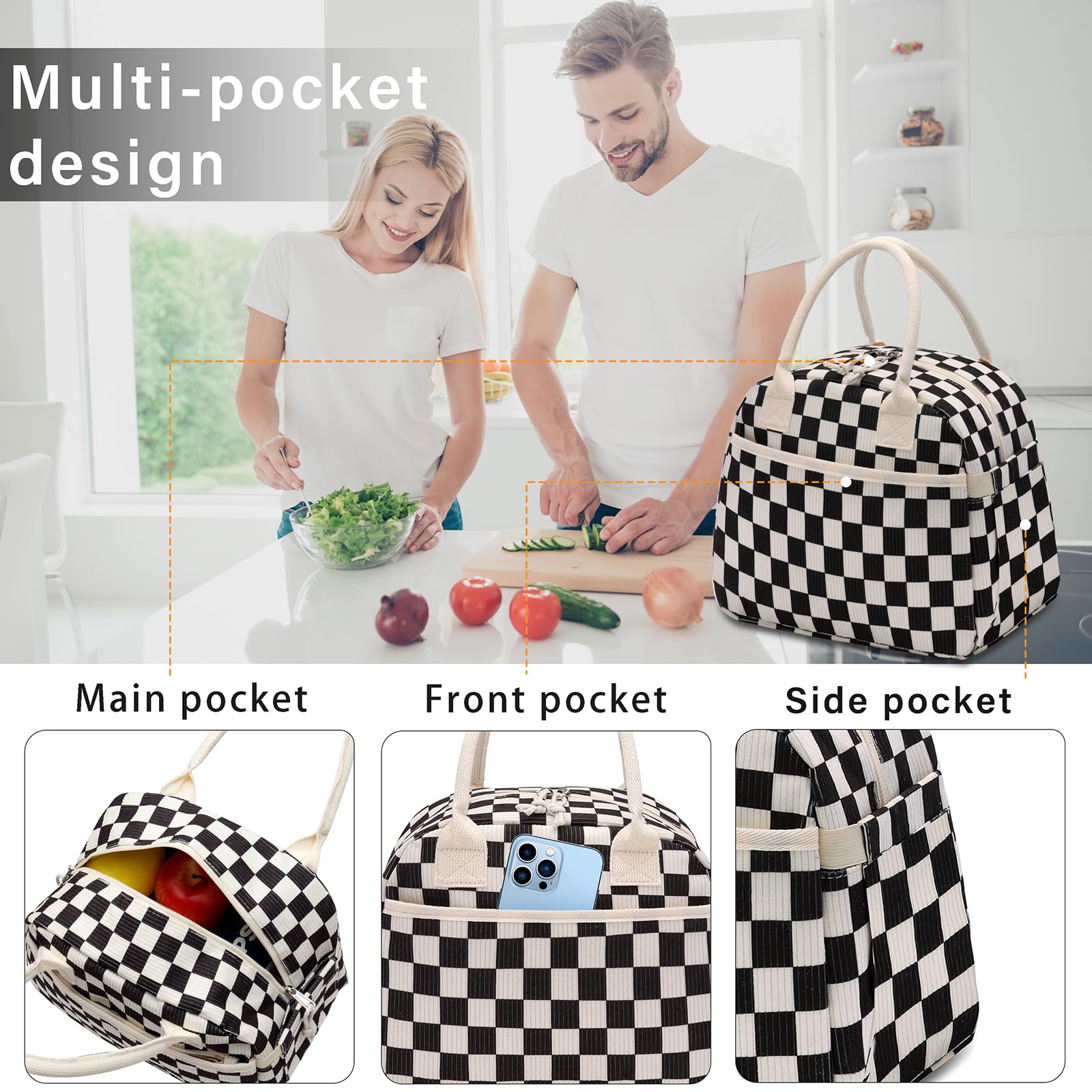 Carry Bloom insulated interior with aluminum liner is easy to wipe clean.