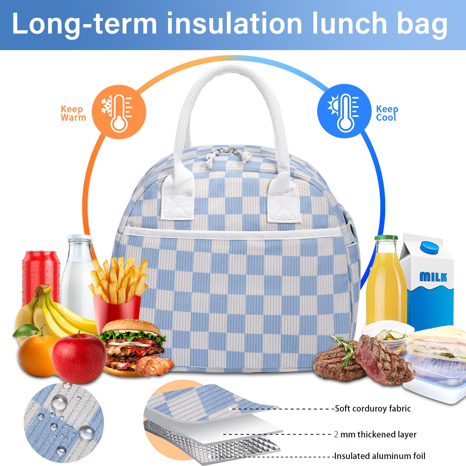 Carry Bloom insulated bag with upgraded zippers for smooth closing