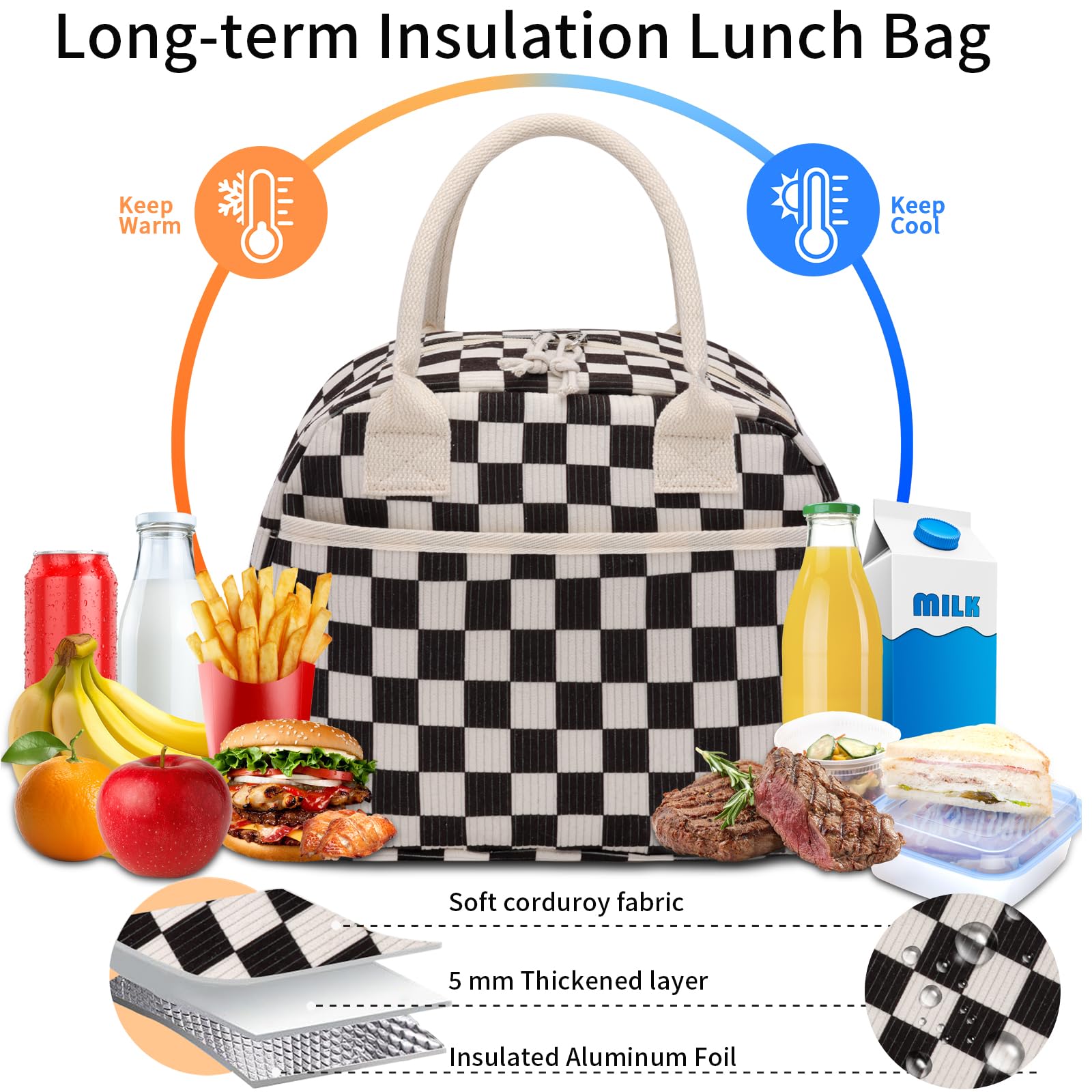 Carry Bloom durable zippers ensure smooth opening and closing.