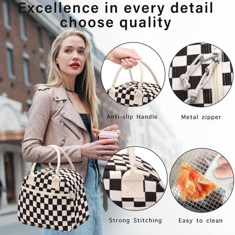 Carry Bloom versatile lunch bag for work, picnics, and travel.