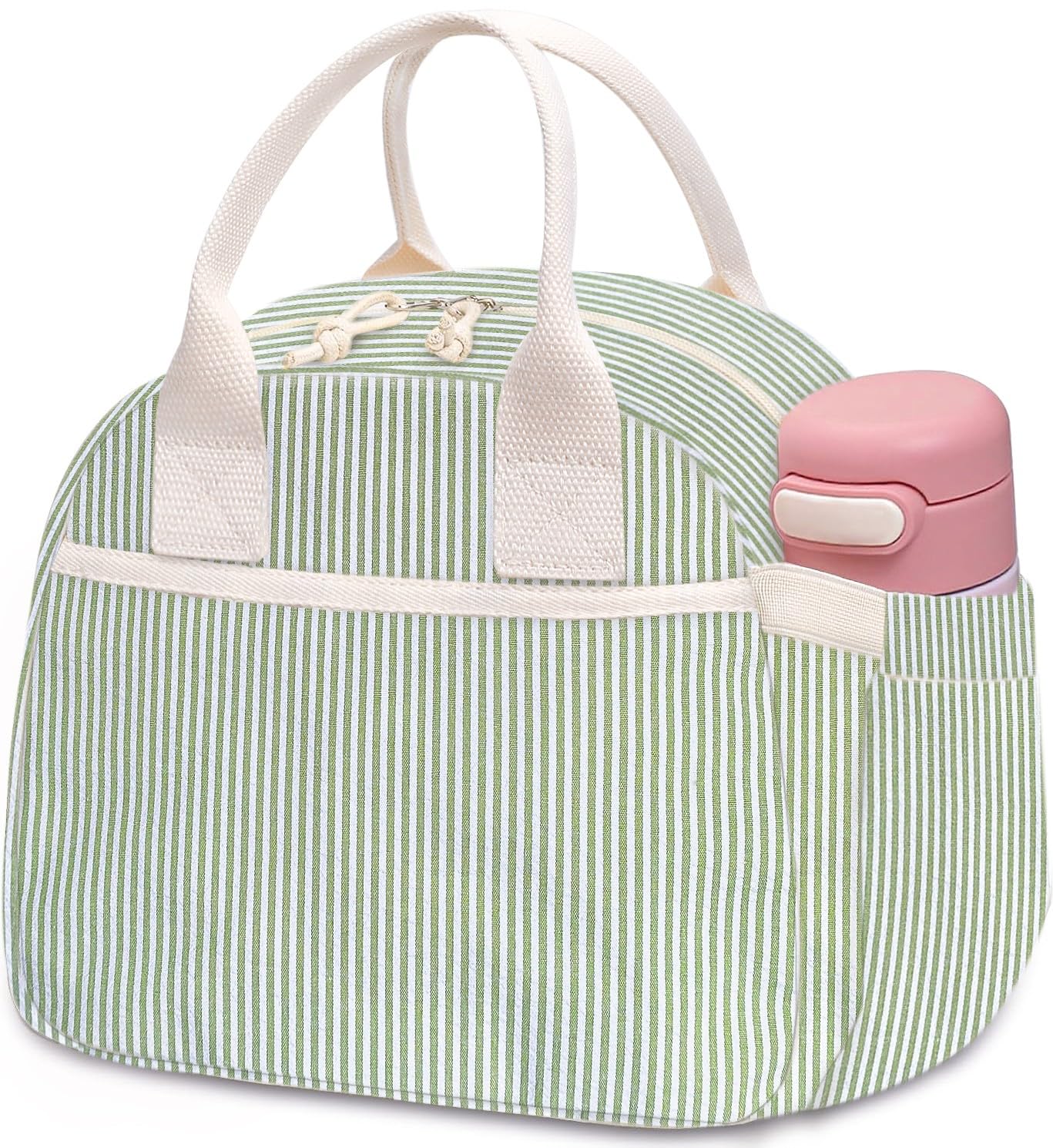 Carry bloom lunch box with corduroy exterior for durable daily use.