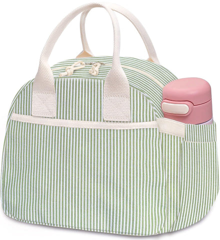 Carry bloom lunch box with corduroy exterior for durable daily use.
