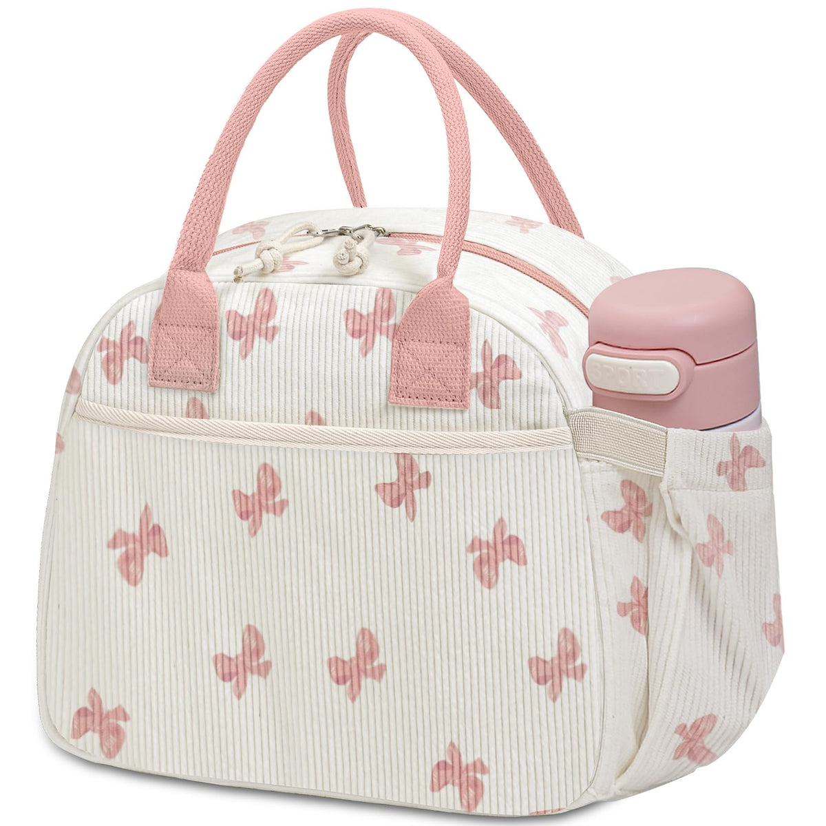 Carry bloom lunch box front pocket for cutlery keeps essentials organized