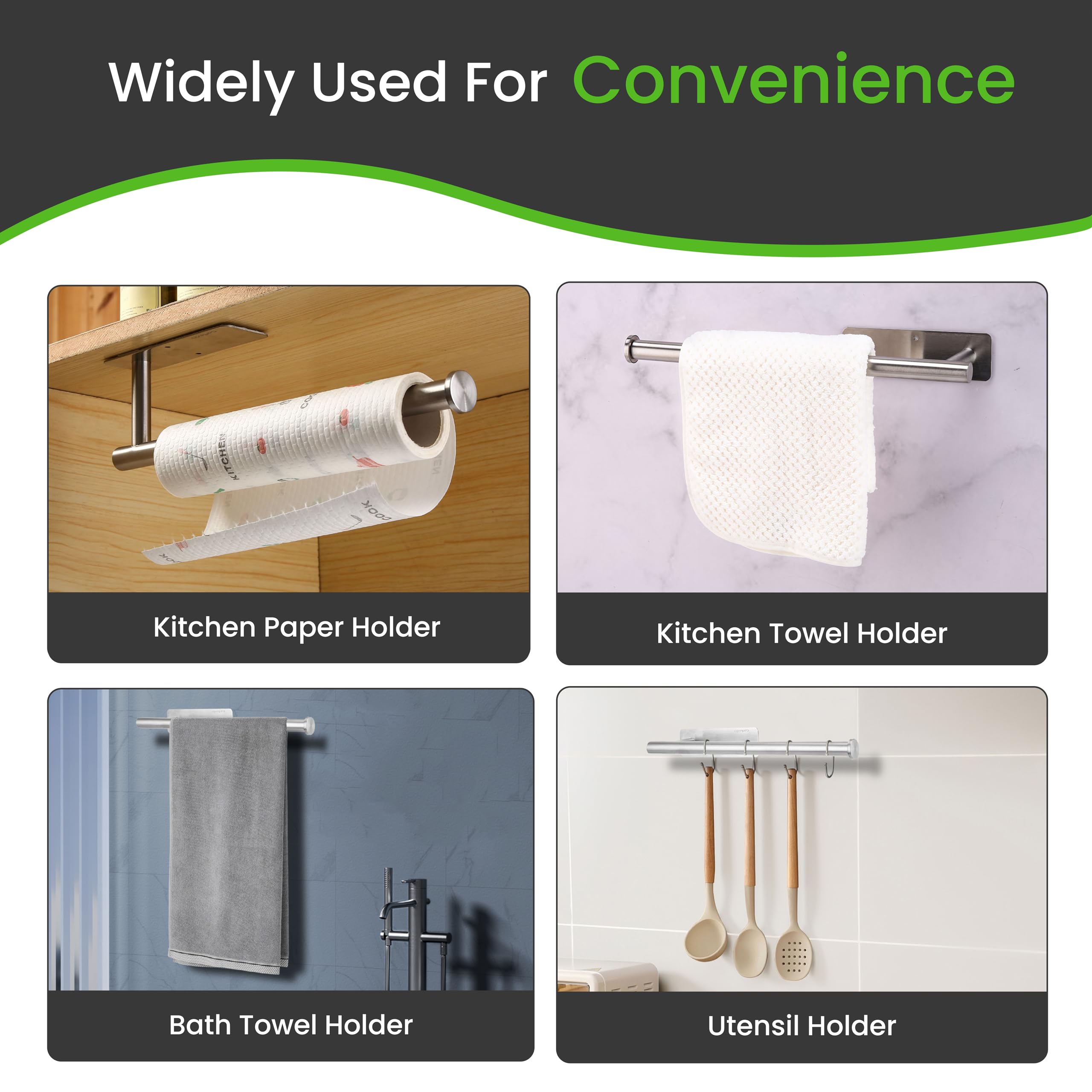 Cartaxio wall-mount horizontal setup enables easy towel dispensing near prep area