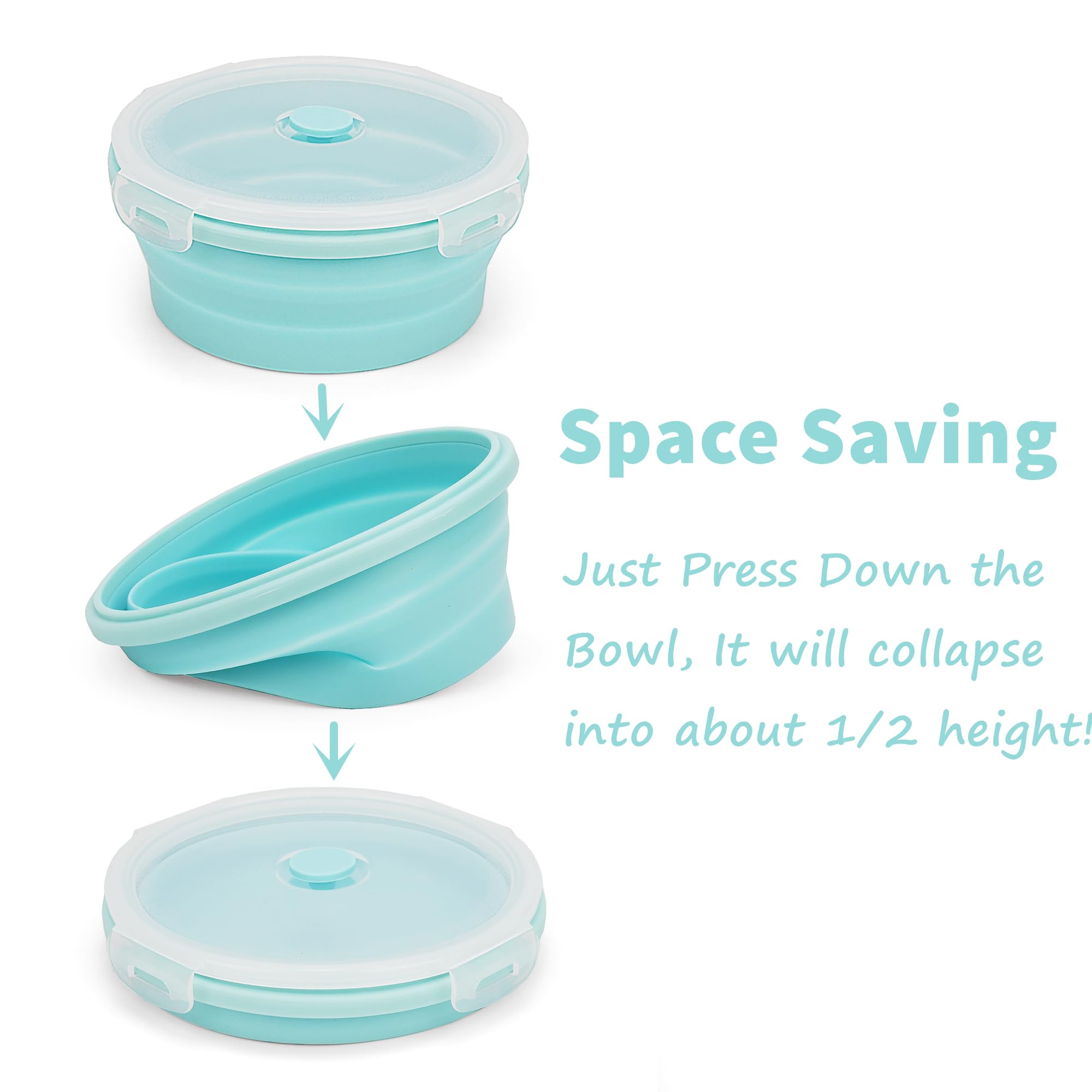 CARTINTS snap-on lid provides airtight seal to maintain flavors and prevent leaks.