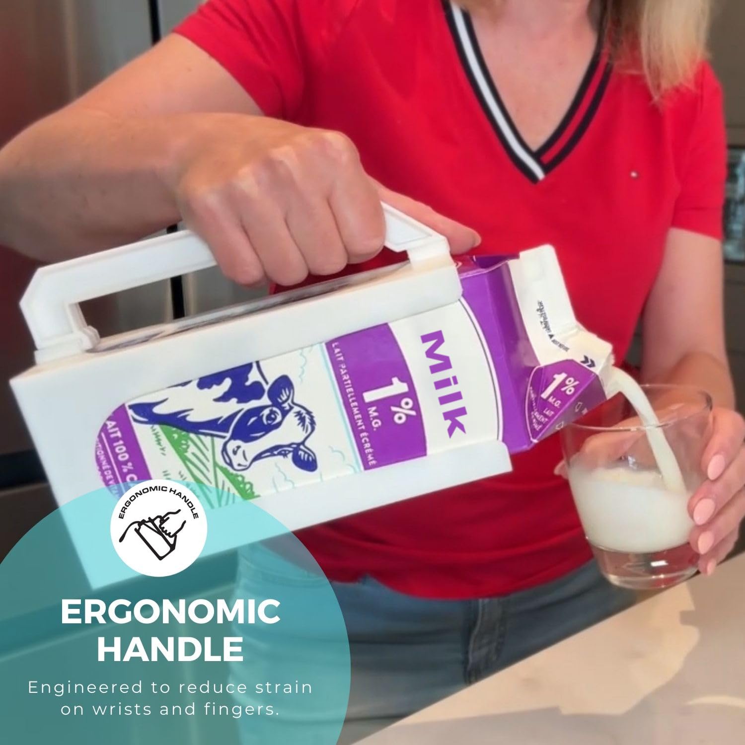 Carton Caddy XL easy to wipe clean and reusable.