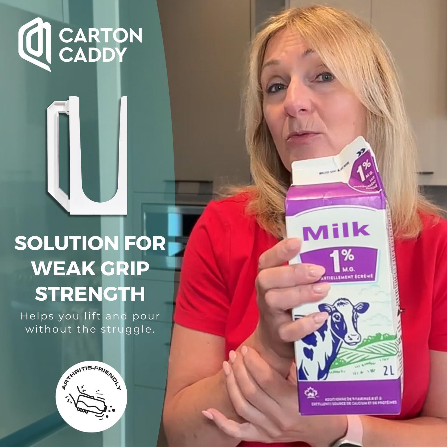 Carton Caddy XL dishwasher safe for quick cleaning after use.