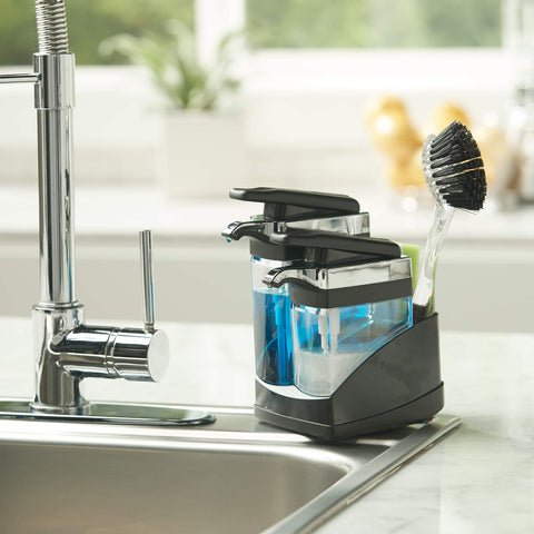 Casabella Sink Sider 11 oz dispenser complements daily handwashing