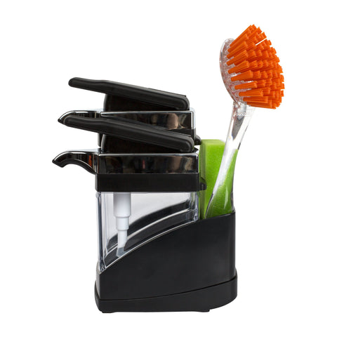 Casabella Sink Sider sponge storage keeps kitchen brushes organized