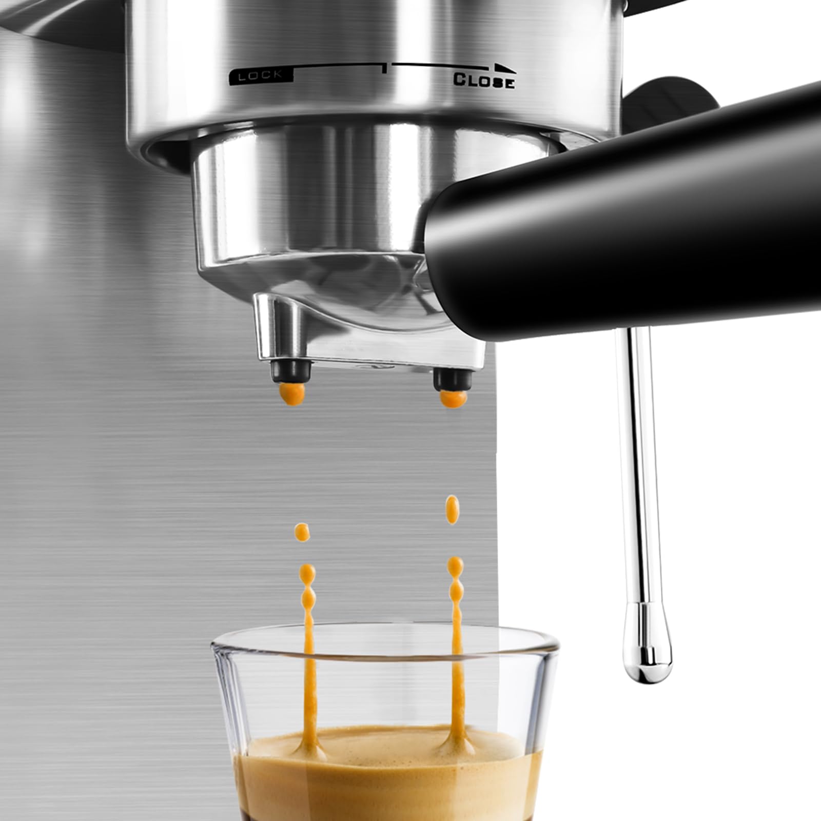 CASABREWS cm5418 compatibility portafilter ready for CM5418 espresso machine.