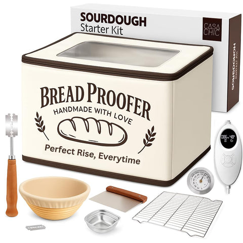 CasaChic Bread Proofing Box folding proofer promotes steady rise in any kitchen.