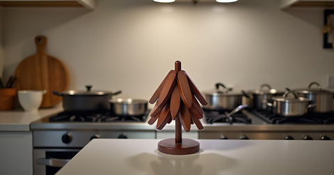Casa/Legno trivet bracket unfolding demonstration showing easy setup