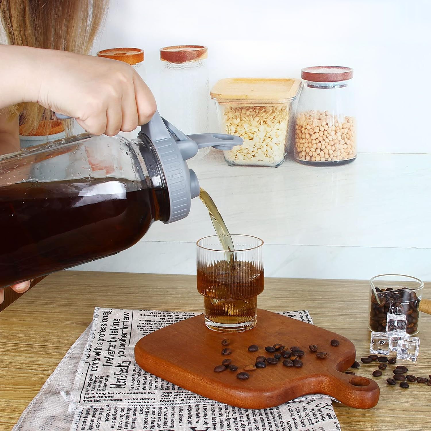 CasaVibe Mason Water Jar dishwasher-safe for easy cleanup