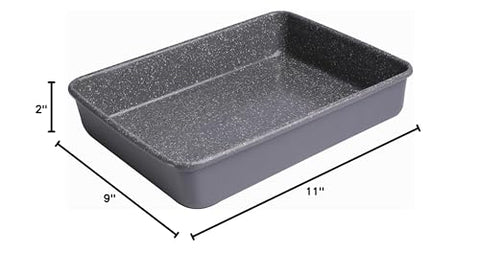 Casaware exterior dimensions 11x9x2 inches provide reliable fit for ovens.