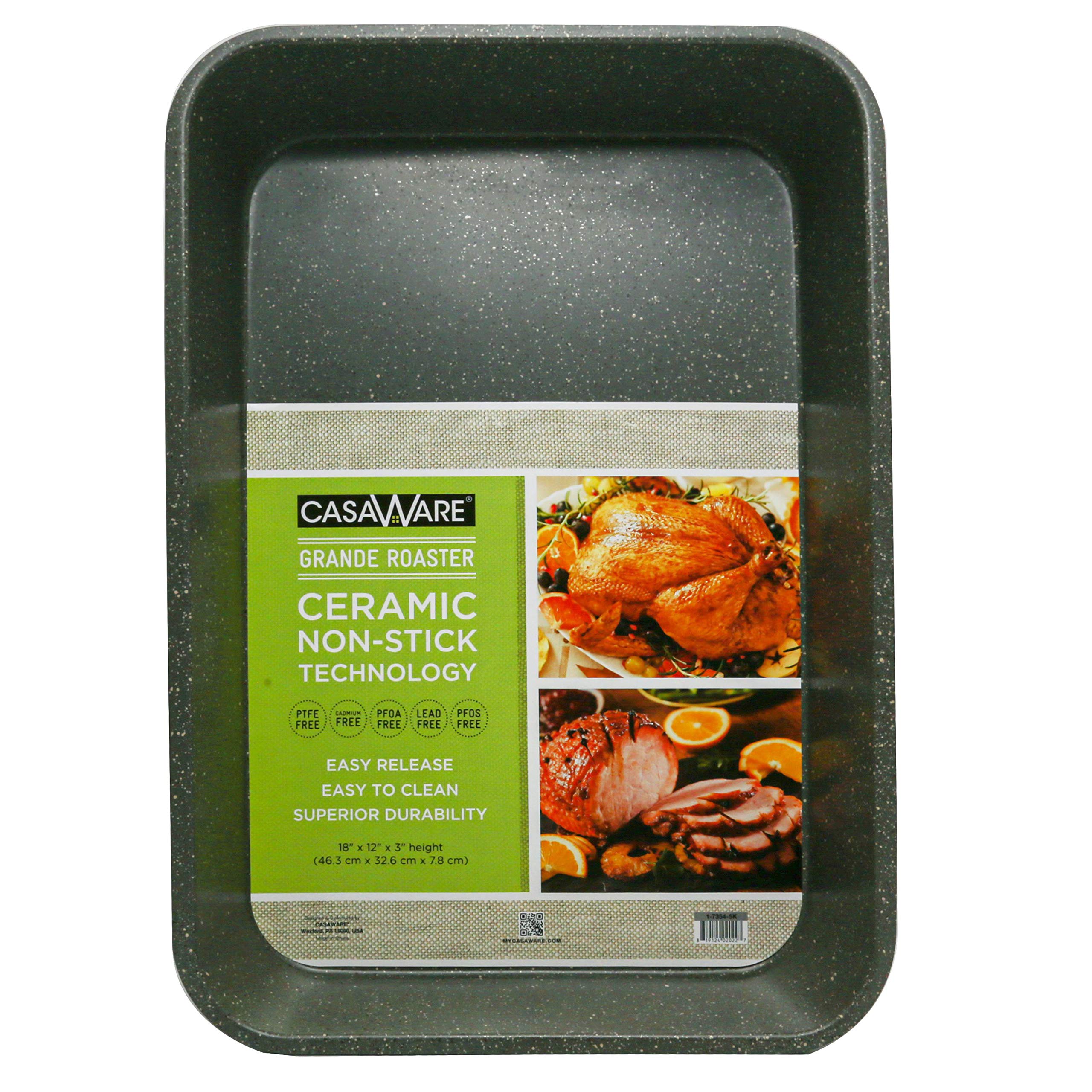 Casaware Grande lasagna roaster pan with easy release coating.