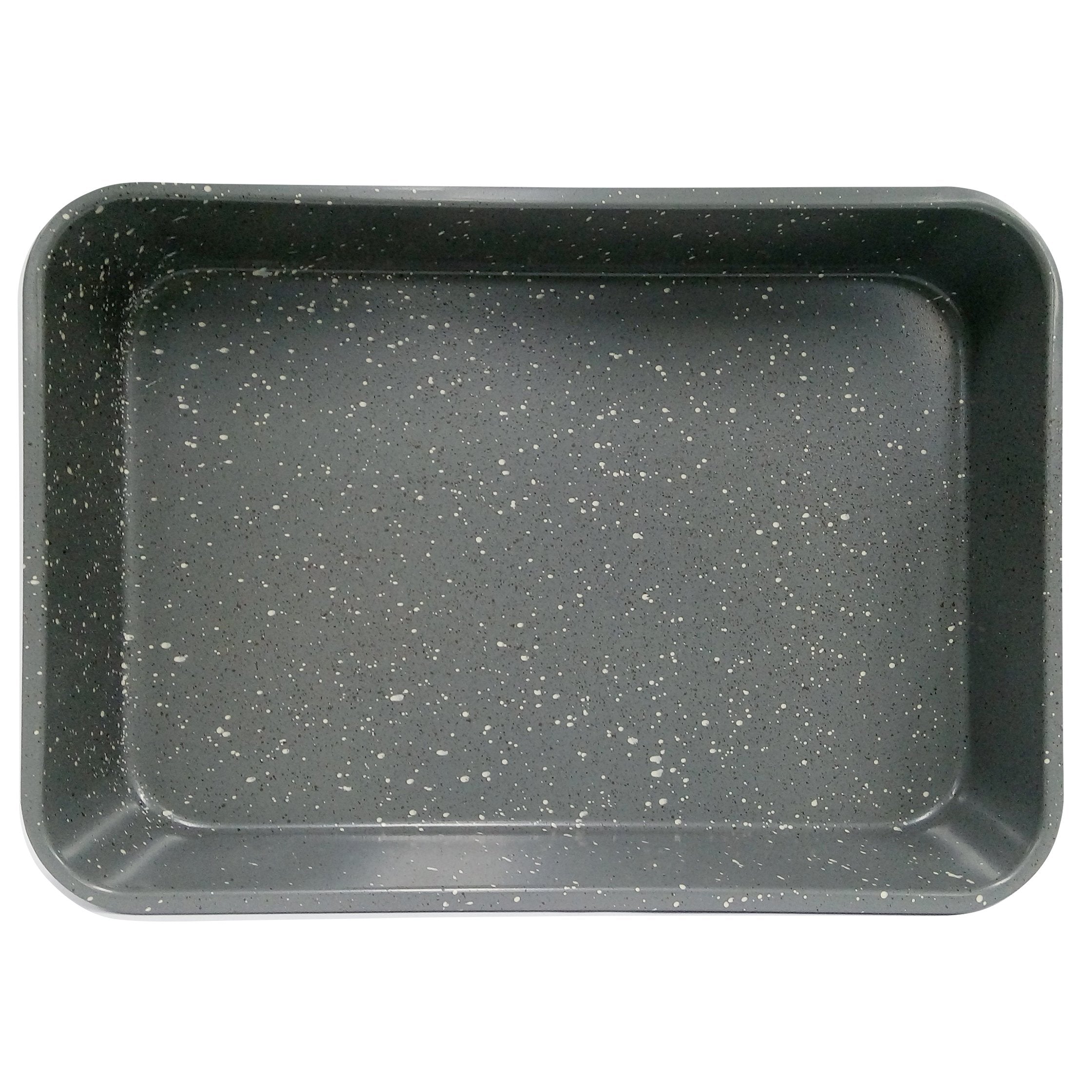 Casaware Grande silver granite coating closeup, durable nonstick.