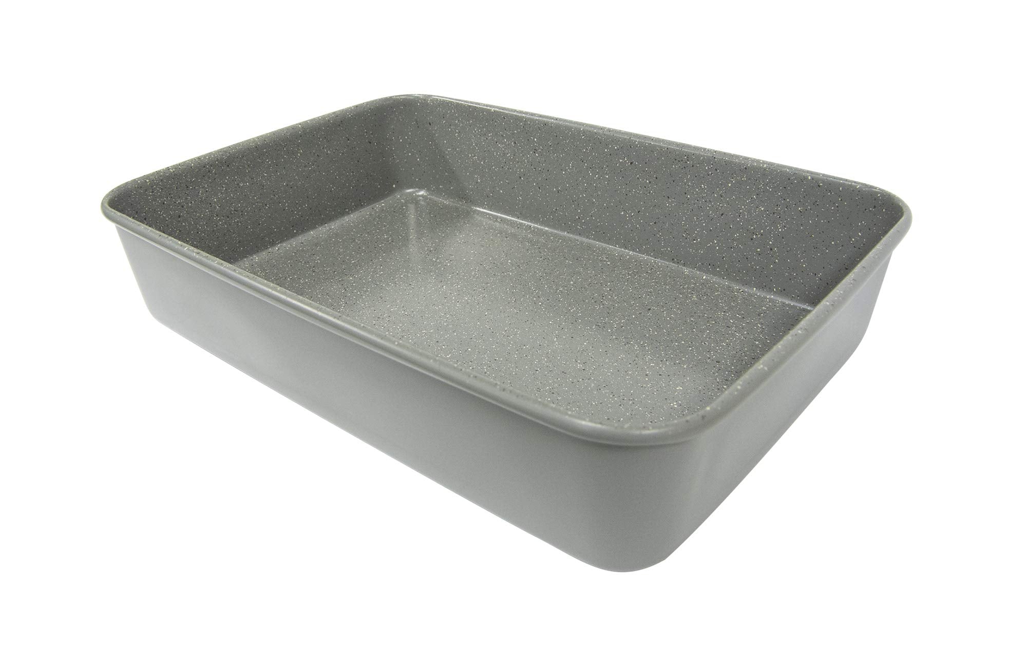 CasaWare silver granite ceramic coating close-up showing scratch resistance and durability.