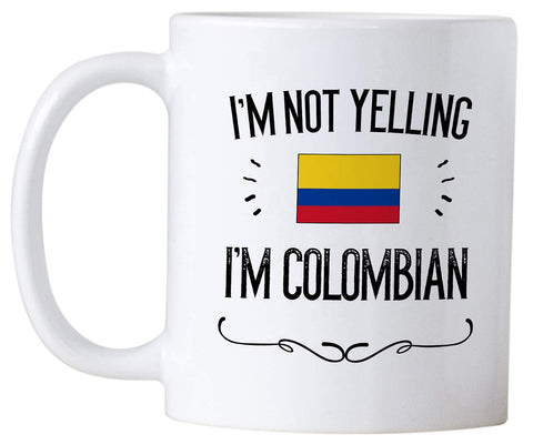 Casitika Colombia Pride mug back design featuring flag for bold conversations.