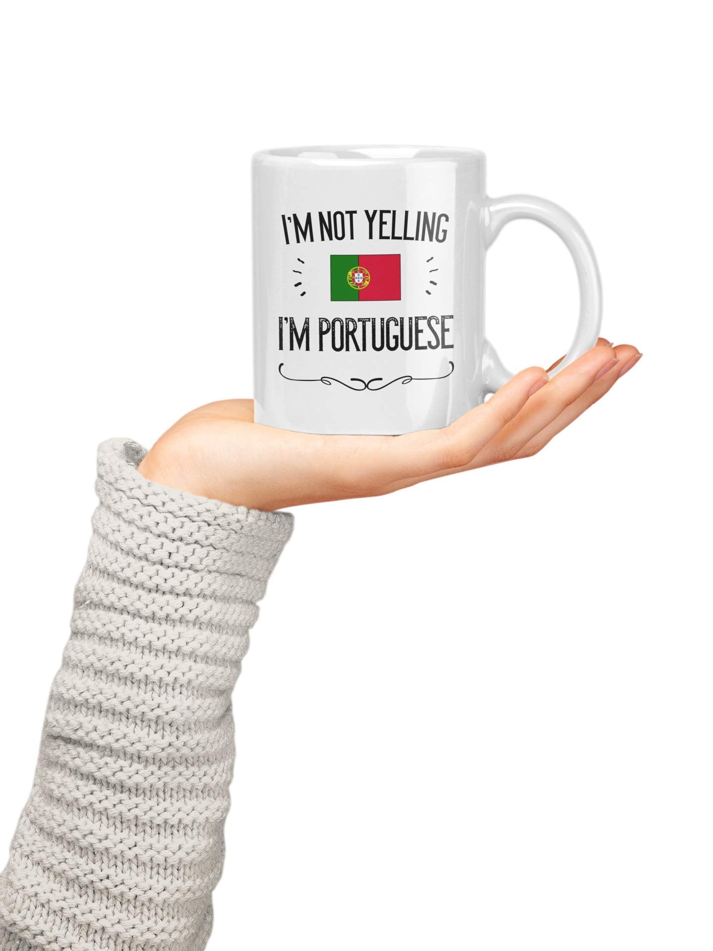 Casitika Portugal Pride mug close-up reveals vibrant flag design