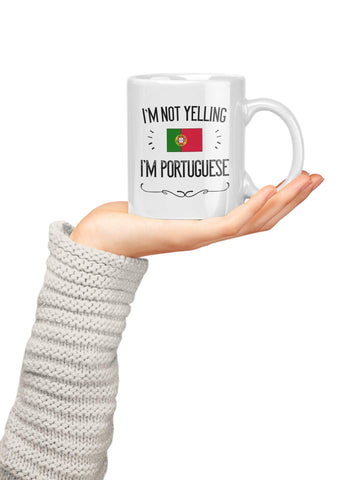 Casitika Portugal Pride mug close-up reveals vibrant flag design