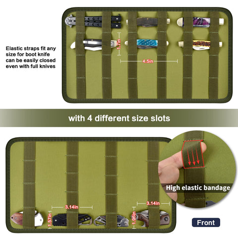 Casmilee interior dividers are adjustable for custom knife sizes.