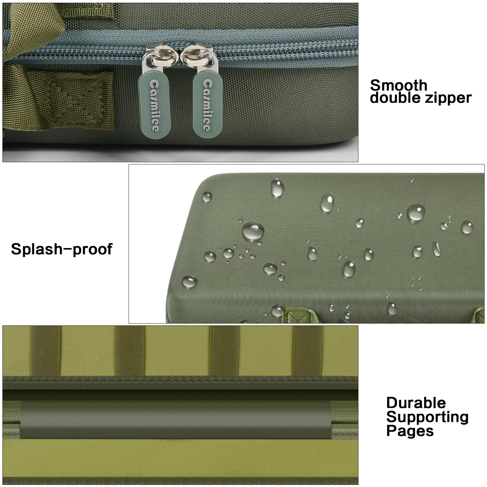 Casmilee travel-ready design supports on the go knife displays.