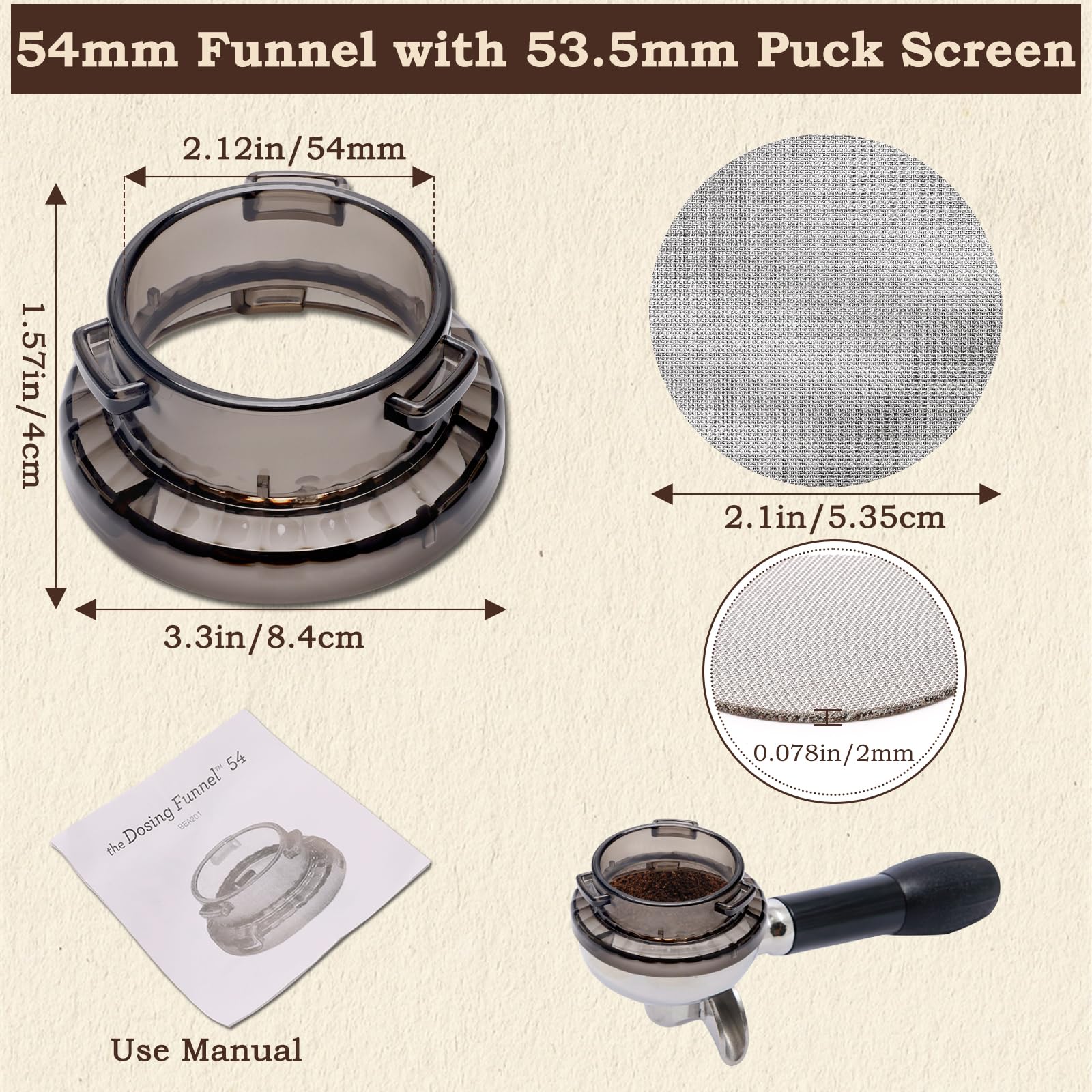 Catcan durable ABS plastic espresso accessory built for daily use.