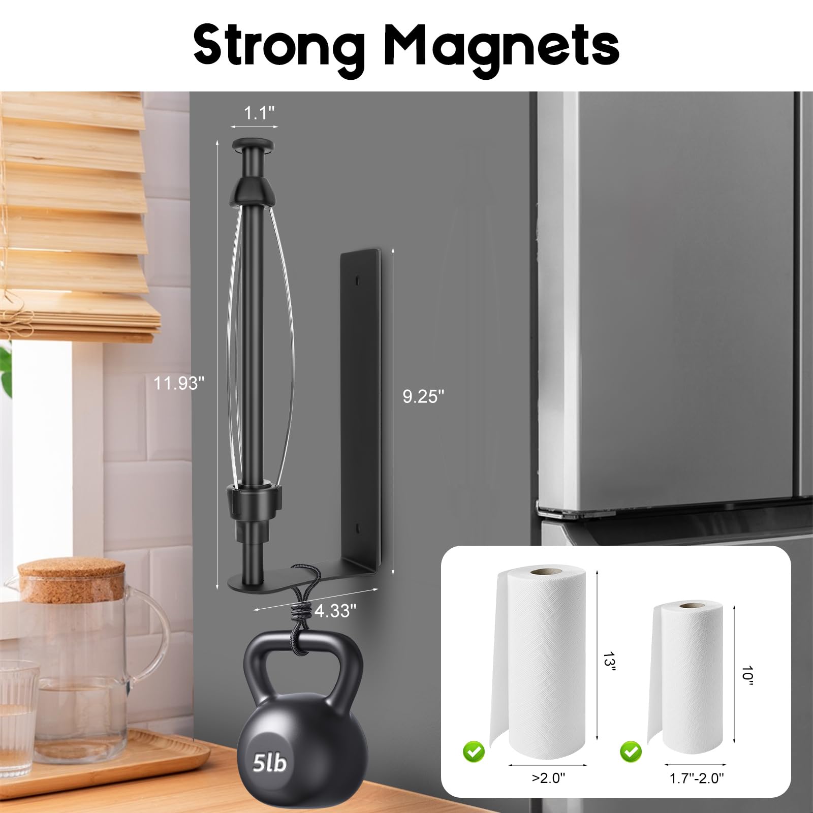 Cathie Moochie no-drill wall mount option for renter-friendly installation
