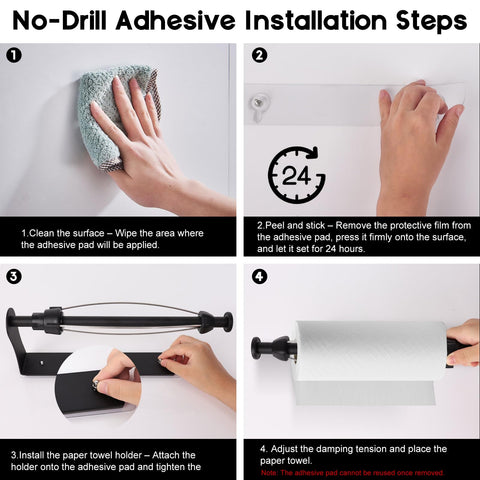 Cathie Moochie space-saving kitchen towel holder keeps counter clutter down