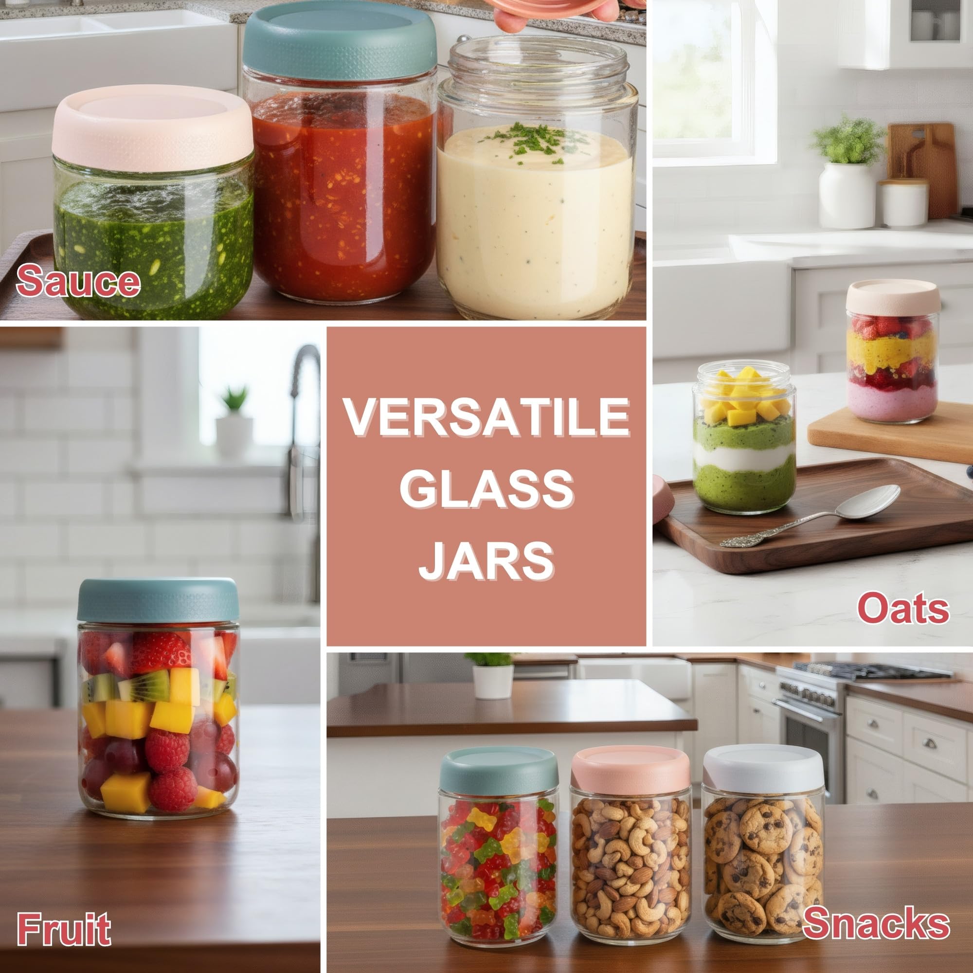 CATIFLIN dishwasher-safe jars suit daily use in fridge, pantry, and beyond.