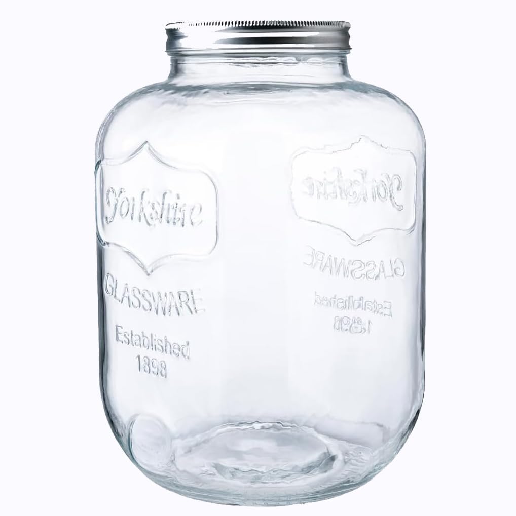 CATPOWER 2 gallon glass jar with wide mouth for easy filling and quick visibility