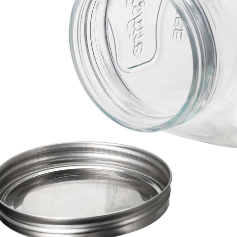CATPOWER clear glass storage jar ideal for pantry organization and clean display