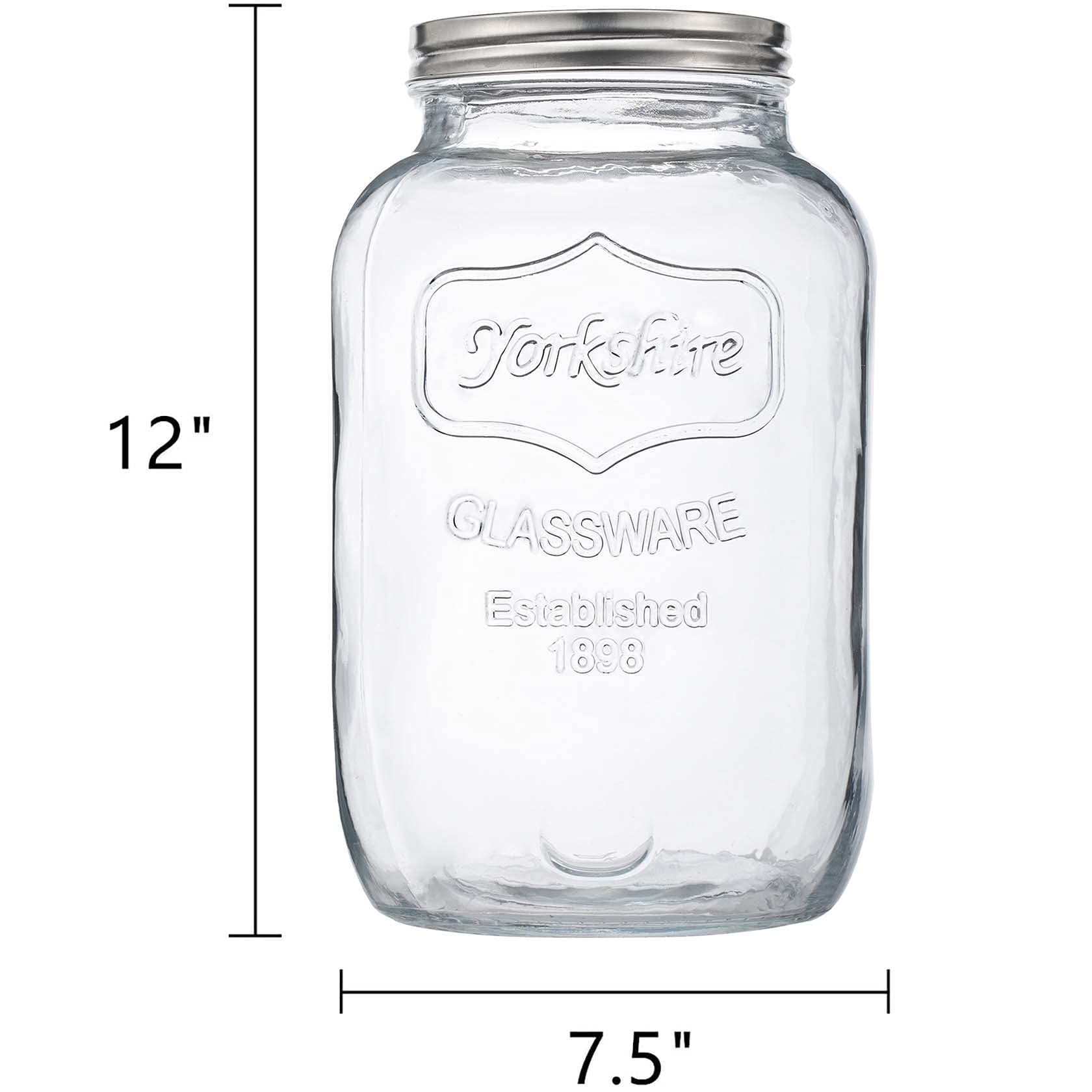 CATPOWER stainless steel screw lid on a glass jar for secure sealing