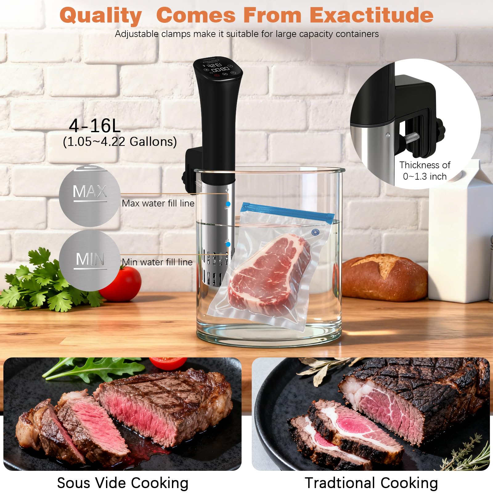 Cattleman Cuisine adjustable clamps fit 4–16 liter containers