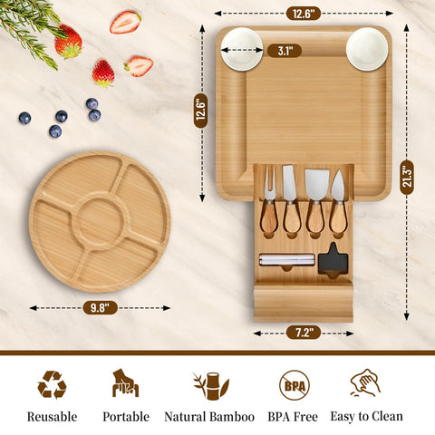 CAWIU charcuterie board in gift-ready packaging for special occasions.