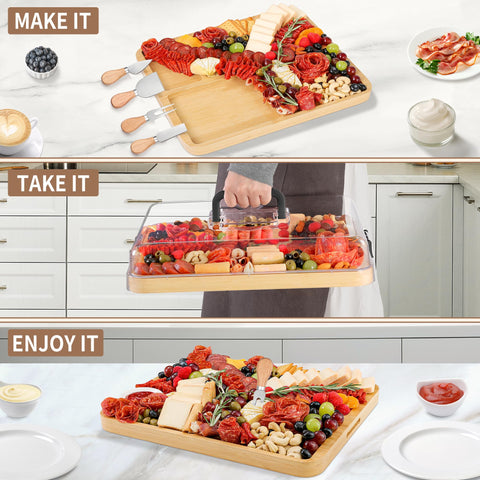 CAWIU four-piece cheese knife set for easy serving and presentation