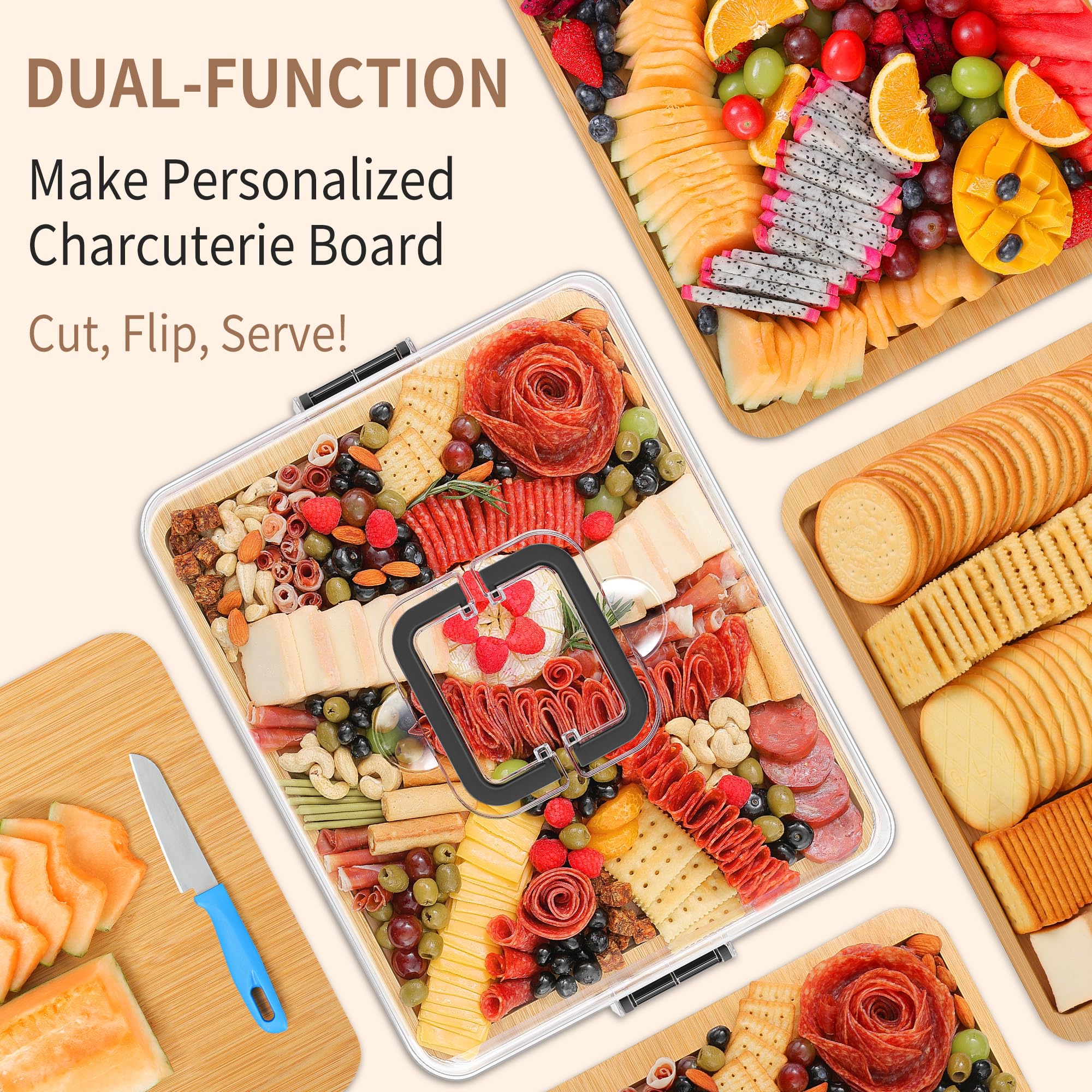 CAWIU compartments keep foods neatly separated and organized