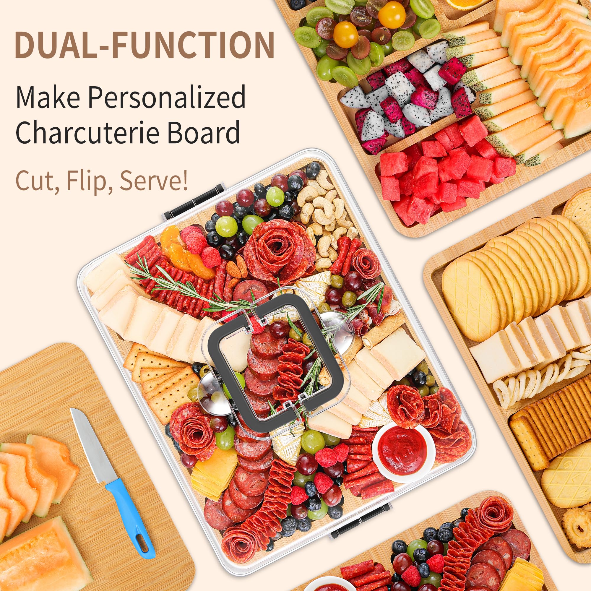 CAWIU clear locking lid keeps food fresh during transport
