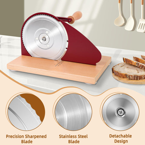 CAWIU slicer rests on a stable base with four suction cups