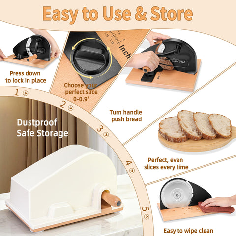 CAWIU removable blade for quick, hygienic cleaning after baking.