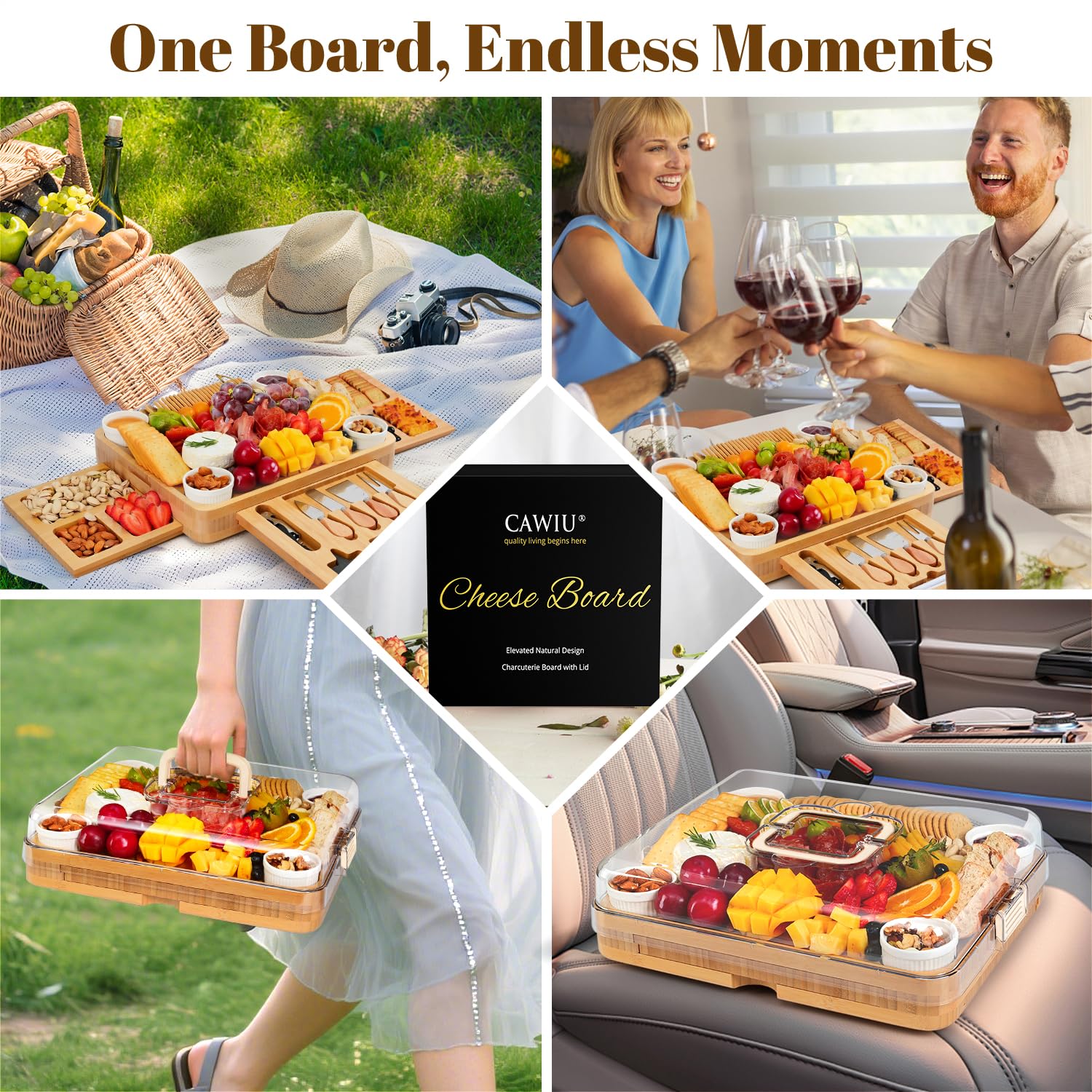 CAWIU serving tray inspires casual and festive entertaining at home.